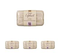 TERRE DE ROSE - Savon exfoliant au falun - produits artisanaux français - made in France - cosmétiques naturelles - 100% d'origine végétale - douceur et naturel (Lot de 4)