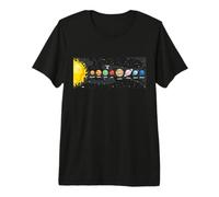 Terre Depuis l'espace - planètes, étoiles, système Solaire T-Shirt Haut de Gamme