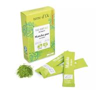 Terre d'Oc - 10 Sticks Thé Matcha Bio - 100% Poudre de Matcha Japonais - Dosage Individuel - Latte, Recettes Gourmandes - 10 Portions Individuelles - Idée Cadeau Homme et Femme - 15g