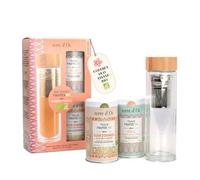 Terre d'Oc - Coffret 2 Tisanes Fruitées Bio + Gourde - Glacée ou Chaude
