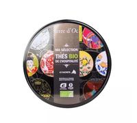 Terre d'Oc - Coffret 42 Sachets de Thés Bio - Collection des 6 Thés de l'Hospitalité - Thés Noir, Vert & Blancs - Saveurs Fruitées et Épicées - Idée Cadeau Homme et Femme - 84g