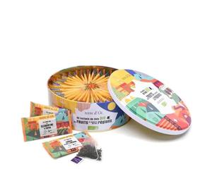 Terre d'Oc - Coffret 42 Sachets de Thés Bio - Collection des 6 Thés de Nos Régions - Thés Verts et Noirs - Saveurs Fruitées et Authentiques - Idée Cadeau Homme et Femme - 84g