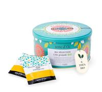 terre d'Oc - Coffret Thés Gourmands Bio - Thés Verts & Thés Noirs - 42 Sachets - Boite en Métal - Idée Cadeau Homme et Femme - 84g