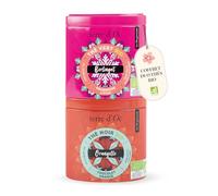 Terre d'Oc - Duo de Thés Vert et Noir Bio - Berlingot et Orangette - Framboise Litchi & Chocolat Orange - Thés Vrac - Ingrédients de Qualite - 100% Bio et Naturel