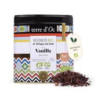 Terre d'Oc - Rooibos Bio - Saveur Vanille - Boite en Métal - Feuille en Vrac - Sans théine - Idée Cadeau Homme et Femme - 100g