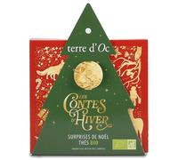 TERRE D'OC-Surprises de Noël thés bio les contes d'hiver Terre d'Oc - x 6 sachets coffret format sapin