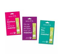 Terre d'Oc - Thé Matcha Bio - 100% Poudre de Matcha Japonais - Dégustation & Initiation - Latte, Recettes Gourmandes - 1 Portion Individuelle - Idée Cadeau Homme et Femme - 1,5g