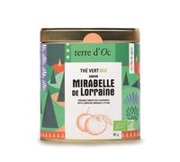 TERRE D'OC-Thé vert bio mirabelle de lorraine Terre d'OC - 90 g