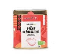 TERRE D'OC-Thé vert bio pêche du roussillon Terre d'OC - 80 g