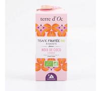 Terre d'Oc - Tisane Fruitée Bio - Coco & Mangue - Glacée ou Chaude - 30g