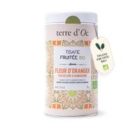 Terre d'Oc - Tisane Fruitée Bio - Fleur d'Oranger - Glacée ou Chaude - 70g