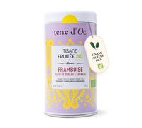 Terre d'Oc - Tisane Fruitée Bio - Framboise - Glacée ou Chaude - 70g