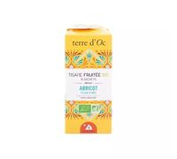Terre d'Oc - Tisane Fruitée Bio - Saveur Abricot, Tilleul & Miel - Sans théine - 15 Infusettes - Idée Cadeau Homme et Femme - 30g