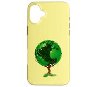 Terre en Forme d'arbre - Green Planet Eco Design Coque pour iPhone 16 Plus