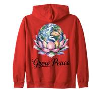 Terre Fleur Planète Nature Paix Calme Esprit Art Sweat à Capuche