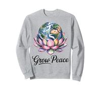 Terre Fleur Planète Nature Paix Calme Esprit Art Sweatshirt