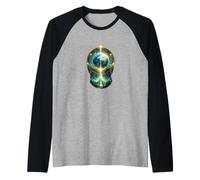 Terre futuriste avec géométrie sacrée et énergie céleste Manche Raglan