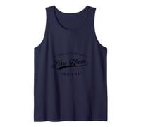 Terre Haute Indiana Queen City Retro Logo Homme Femme Débardeur
