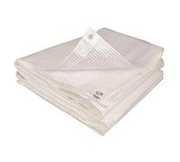 Terre Jardin Bâche armée Transparente 160g/m2 découpable avec œillets | Bâche de protection armée translucide 160 g/m², imperméable avec traitement anti-UV, bandes de renfort et œillets