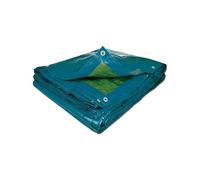 TERRE JARDIN Bâche de Protection 6 x 10 m, PE 70g/m² - Bâche multiusage légère - Œillets métalliques