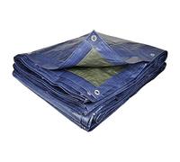 TERRE JARDIN - Bâche de Protection Extérieur, 1,5 x 6 m - Résistante, Polyéthylène 70 g/m², Anti UV - Bâche pour Bois de Chauffage - Œillets en Aluminium - 1.5 x 6 - Bleu