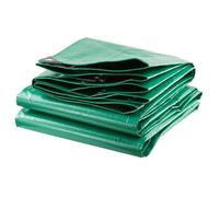 TERRE JARDIN Bâche de Protection Extérieur 2 x 8 m - Imperméable, PE 240 g/m², Bâche pour Bois de Chauffage 2 x 8 Noir