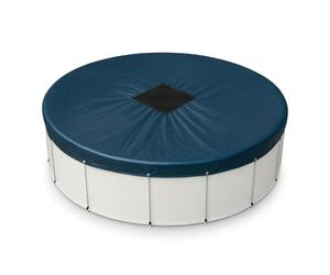TERRE JARDIN - Bache Hivernage Piscine Hors Sol - Bâche Piscine Ronde 5,40 m, 140 g/m² - Bache Protection 4 Saisons, Anti-UV, Étanche - Filet d’Écoulement 35 x 35 cm - Cordon de Serrage, Tendeur