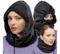 TERRE JARDIN - Cagoule Polaire Coupe-Vent Respirant Balaclava Thermique - Cagoule Femme Hiver - Cagoule Homme Hiver - Cagoule Moto - Cagoule Ski, Running Snowboard Chaude Cache Cou