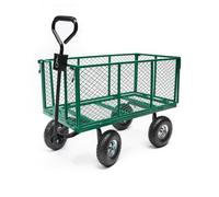 TERRE JARDIN Chariot de transport pliable 300 L , Benne XXL grande capacité - Chariot de Jardinage Bricolage
