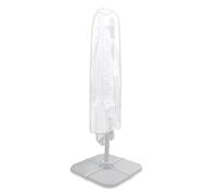 TERRE JARDIN Housse de Protection Parasol déporté - PEVA, Blanc, 190 cm | Housse étanche en PEVA transparent pour parasol déporté - Hauteur 190 cm, diamètre 45 cm - Protège de la pluie