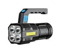TERRE JARDIN Lampe Torche Portable 200 Lumens, Rechargeable USB, Norme IP 44