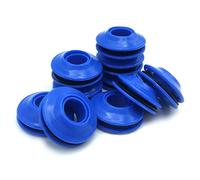 Terre Jardin Oeillets pour bâche - Lot de 10 - Bleu | Lot de 10 œillets auto-perforants en plastique bleu - Diamètre 2,6 cm, Ø intérieur 1 cm - Fixation sans outil