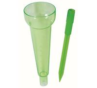 TERRE JARDIN Pluviomètre de Jardin à Planter - Mesure précise des précipitations au millimètre - Hauteur 44 cm - Collecteur Ø 7,9 cm - Support Piquet Inclus - Plastique Durable - Couleur Verte