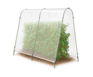 TERRE JARDIN - Serre à tomates de Jardin 200x180x120 cm avec bâche renforcée & arceaux Acier - Crée Un microclimat, Protection tomates Contre intempéries, idéale jardinière Tomate