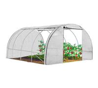 Terre Jardin Serre de Jardin Tunnel Blanche 4 Saisons 12 m² renforcée