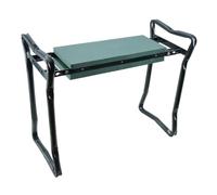 TERRE JARDIN Tabouret de Jardin Pliable 2 en 1 avec Agenouilloir - Siège de Jardin avec Coussin Mousse - Support Ergonomique pour Jardinage, Désherbage et Potager