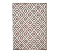 TERRE JARDIN Tapis extérieur réversible pour Balcon et terrasse Terracotta - 180 x 280 - Terracotta