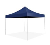 TERRE JARDIN Toit pour Tonnelle Pliante Pro 3 x 3 m Polyester Enduit PVC | Toit de rechange bleu polyester 250 g/m² enduit PVC avec bande d'étanchéité, conçu pour tonnelle pliante pro 3 x 3 m