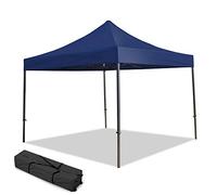 TERRE JARDIN Tonnelle Pliante 3 x 3 Professionnelle, Tente/chapiteau pour marchés, foires... - - Bleu