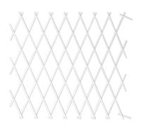 TERRE JARDIN - Treillis Jardin, 100 x 200 cm - Treillis Plastique Blanc, Extensible, Décoration Florale Murale
