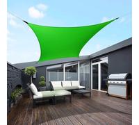TERRE JARDIN Voile d'ombrage rectangulaire Extensible imperméable Anti-UV | Voile d'ombrage rectangulaire extensible coloris Marron - toile 200 g/m² imperméable anti-UV - livrée avec corde nylon