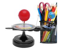 Terre Lune dans le modèle - Kit de construction du système solaire, plastique ABS durable, mécanisme d'engrenage rotatif manuel, accessoires pour l'école des sciences, jouet éducatif d'astronomie
