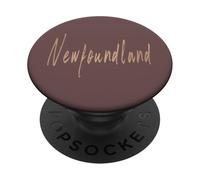 Terre-Neuve Canada Design Vintage élégant PopSockets PopGrip Adhésif