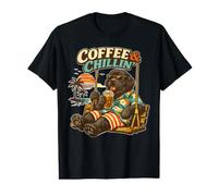 Terre-Neuve Chillin Boire du café glacé et du Swing T-Shirt Graphique avec Valeur