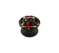 Terre-Neuve Noël Plaid Amoureux des Chiens PopSockets PopGrip Adhésif