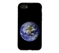 Terre Planète, Plat, Terre Amérique du Nord Globe Space Clouds Coque pour iPhone SE (2020) / 7/8