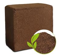 Terreau de Coco 5 kg, Bloc Compressé 75 L, Substrat Naturel Ultra Absorbant pour Plantes & Jardin