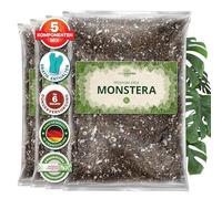 Terreau Monstera 12L - Substrat Light Mix - Terreau Plante Verte Interieur - 5 Composants - Terre a Faire Pousser