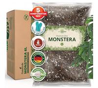 Terreau Monstera 6L - Substrat Light Mix - Terreau Plante Verte Interieur - 5 Composants - Terre a Faire Pousser