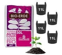 Terreau pour autofloraison - Terreau spécial 100 % organique (50 l) pour plantes automatiques, sans tourbe, convient pour l'intérieur et l'extérieur